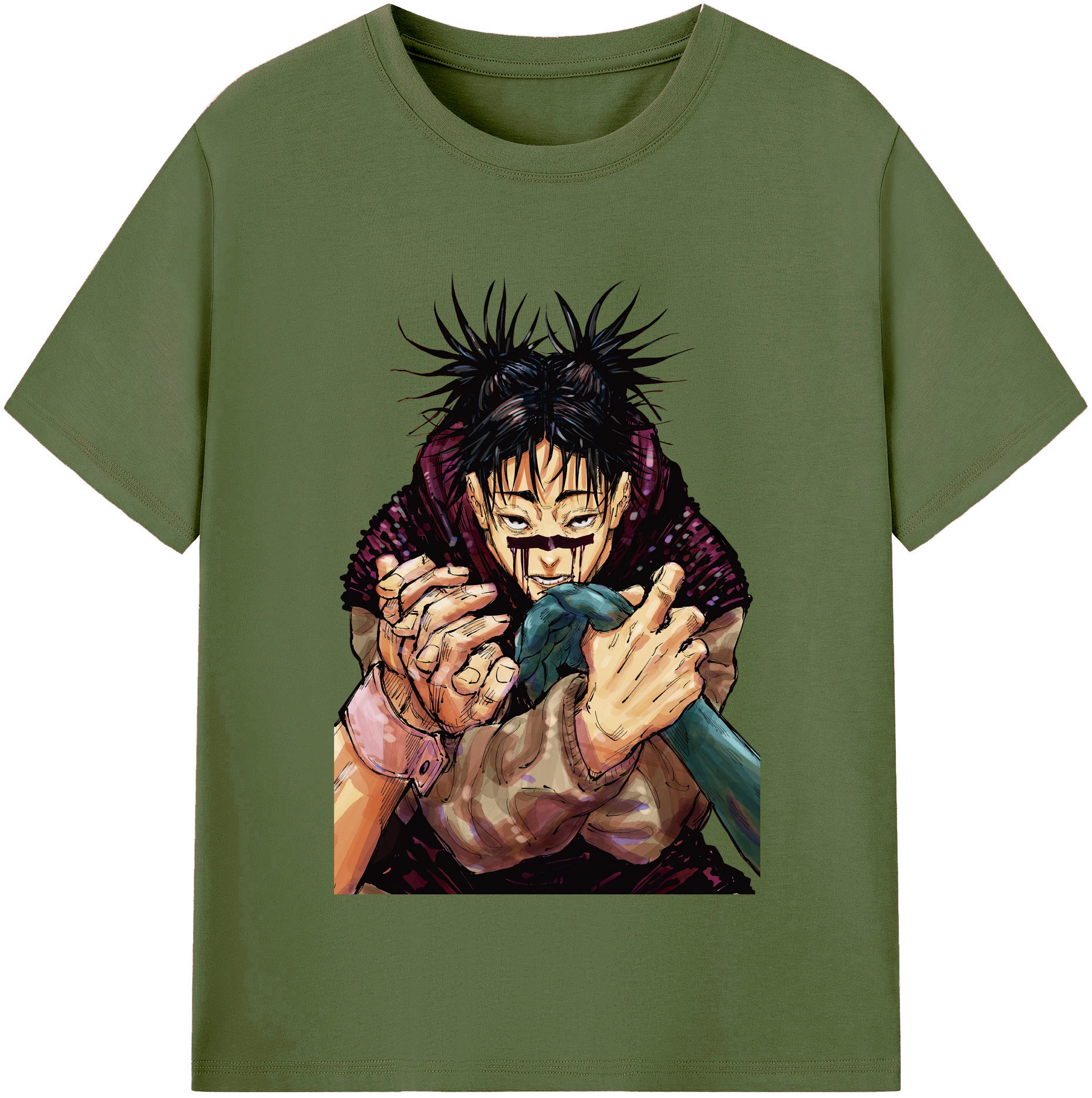 （画像用） 呪術廻戦 Jujutsu Kaisen 綿100％半袖Tシャツ（フロントプリント）